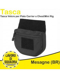 Marsupio Per Tattico JPC Drop-Down Nero Black Utility Pouch For Armor Carrier Chest Softair