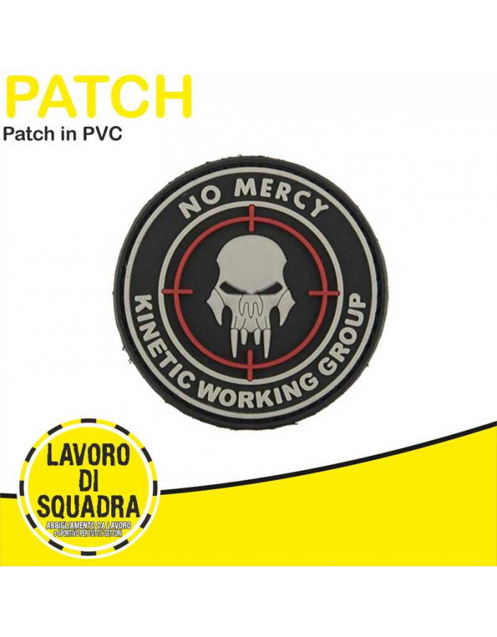 Patch Toppa in PVC 3D No Mercy Military Airsoft Softair